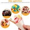 100 Pcs Disposable Wooden Cone Tasting Serving Wooden Cones, Perfect