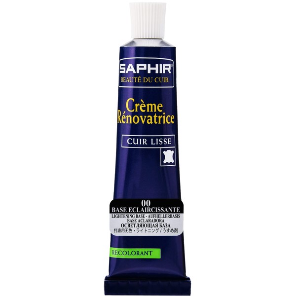 Saphir Renovating Color Repair Cream Tube, 0.8 fl oz (25 ml), Shoe Bag, Jacket, Sofa, Fade, Leather Coloring Paint, For thinning