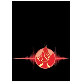 Max-Pro 50 Iconic Elemental Fire Symbol RED Mountain Shuffle-Tech Sleeves (fits MTG Mana Cards)
