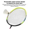 1 Pair Green Badminton Racket Set Fashionable Lightweight Comfortable Grip