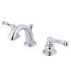 Kingston Brass KB911FL Mini-Widespread Lavatory Faucet with Retail Pop-Up, 3-3/4",