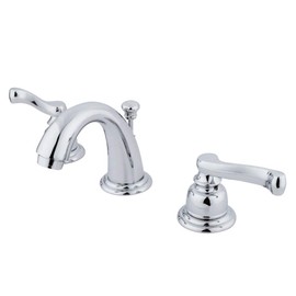 Kingston Brass KB911FL Mini-Widespread Lavatory Faucet with Retail Pop-Up, 3-3/4", Polished Chrome
