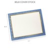 Gartner Studios Blue and Gold Foil Certificate Paper, 80lb 8.5”