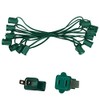Wintergreen Lighting C9/E17 Light Stringer, E17 Sockets, 12” Socket Spacing,