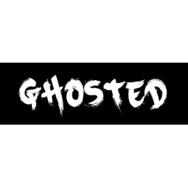 Ghosted Sticker Large 3x9" Fun Graffiti Style Racing Message for the Car Behind You Bumper Stickers