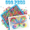 CDDLR 592Pcs Jigsaw Puzzle Mix Colour Mushroom Nails Pegboard Educational