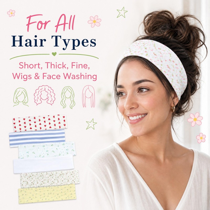Yoga Headbands for Women Boho Floral Headbands