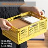 Spesh 2 Pcs Collapsible Storage Boxes Mini Storage Crates Stackable