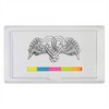 'Calligraphy Heart with Wings' Sticky Note Ruler Pad (ST00034662)