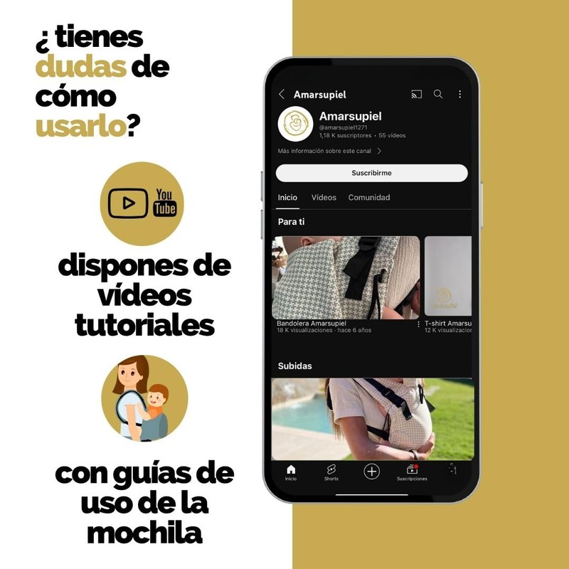 Amarsupiel - Ergonomic Newborn Baby Carrier - Comfortable and Easy