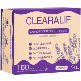 CLEARALIF  Laundry Detergent Sheets （80sheets 160loads） - Scents: Lavender