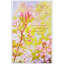 For My Wife with Love On Her Birthday Greeting Card from Husband -"A special place within my heart"