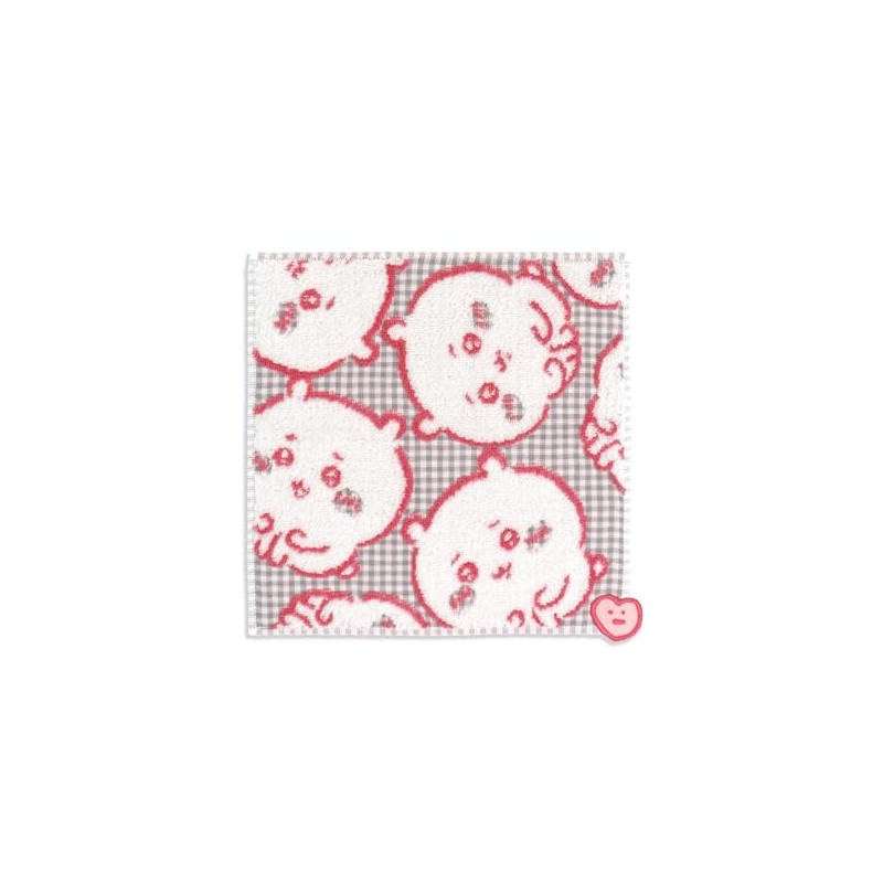 Chiikawa Chocon Check Towel Handkerchief, Pink, Gauze Pile, 41-1150080, Approx.