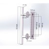 goldenwarm 12 in Sliding Barn Door Handle and Flush Pull