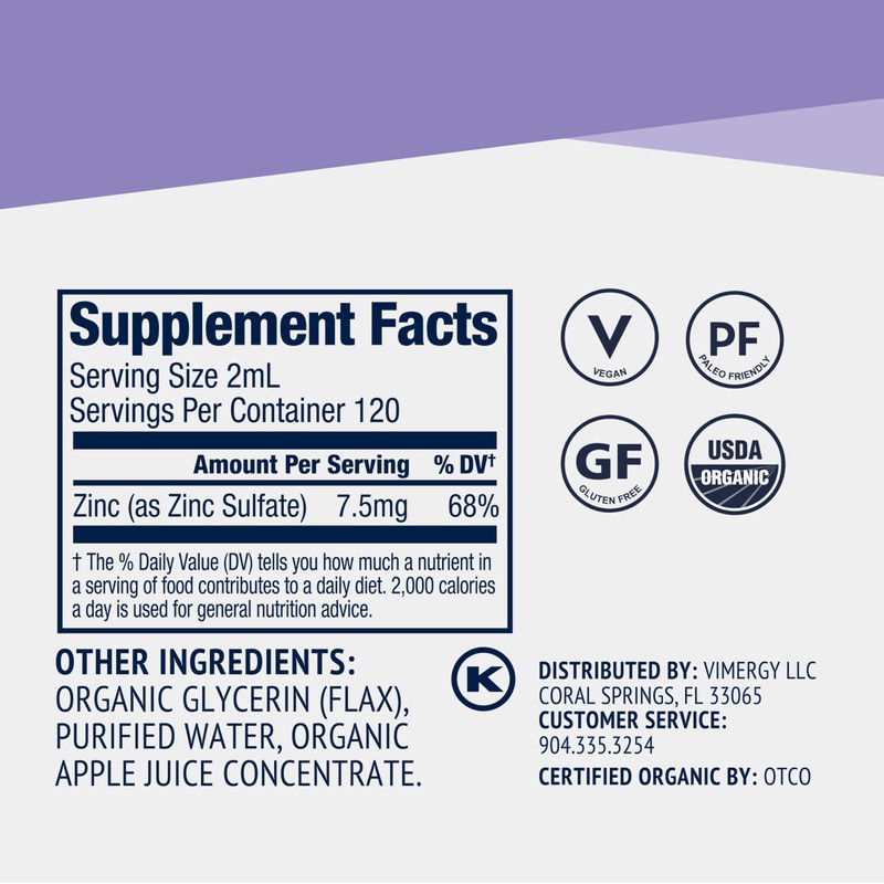 Vimergy Vimergy Zinc 115 mL and Zinc Refill 240 mL