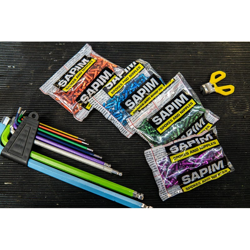 Sapim Polyax Alloy 14 Gauge Spoke Nipples, 14mm, Gold