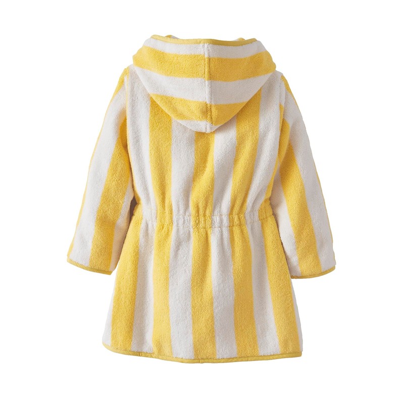 Vertbaudet Children's Dressing Gown Ocean Yellow Stripes 158