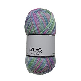 Lylac Homeware Knitting Yarn Multi Color,100 g, Pink/Green