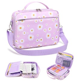 Bible Cover Case for Women and Girls,Bible Bag,Bible Covers with Shoulder Strap and Zippered Pocket,Bible Holder Case,Bible Cover Case,Bible Boooks Covers,Bible Cover Carrier Carrying Organizer Bag