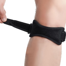 Knee Brace for Men - Shock Absorption Professional Knee Brace | Lightweight Wrap for Running Workout Walking Basketball Gym Sports Exercise