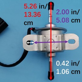 Tuzliufi Bomba de combustible eléctrica compatible con John Deere Yanmar 35D 50D 27D 17D 27D 3TN100L 3TNV88 4TNV84 4TNV88 4TNV94 4TNV98 129322-77401 129612-52100 14520577 7 7011 6409 485510011 AM876266 AT318139 Z838