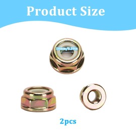 QEDBOJE 2 x Blade Nut Left Thread Nut for All Types of Trimmers with Left Thread for Irrigation Timer Trimmer Brush Cutter (M10 x 1.25)