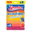 Spontex Multi Purpose Microfibre Cloths - Packs of 8 (1)