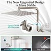 Rain Shower Head Extension Arm, Upgrade 12 Inch Metal Shower