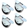 Design61 4 x Box Trestle Castors Bed Box Castors Furniture
