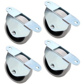 Design61 4 x Box Trestle Castors Bed Box Castors Furniture Castors 50 x 17 mm with Soft Tread