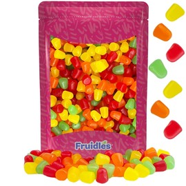 Assorted Fruit JuJu Jelly Drops, Delicious Gummy Candy, Gluten-Free, Fun and Festive Holiday Snacking, Party Favor (Half-Pound)