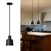 Aisilan LED Black Pendant Light, Minimalist Modern Hanging Lights, 9W