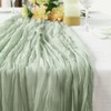 Tableclothsfactory 10FT Gauze Table Runner Cheesecloth Fabric for Wedding Arch,