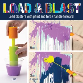 FolkArt Drizzle, Easy to Use Foam Blasters Perfect for DIY Paint Pouring Arts and Crafts Projects, 50826, Multi