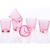 Srgeilzati Srgeilzati Heart Shot Glasses Set, Pink Shot Glass Cute