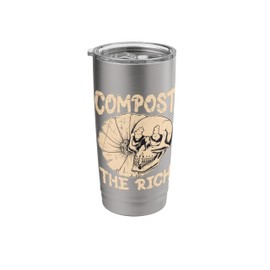 Compost The Rich - Mushroom Skull Stainless Steel Insulated Tumbler