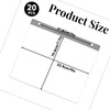 20 Pack Race Bib Display Vinyl Protector Sheets, Clear Race