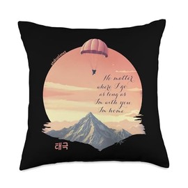 Love Beyond Borders in Korean Kpop Retro Grunge Aesthetic Throw Pillow