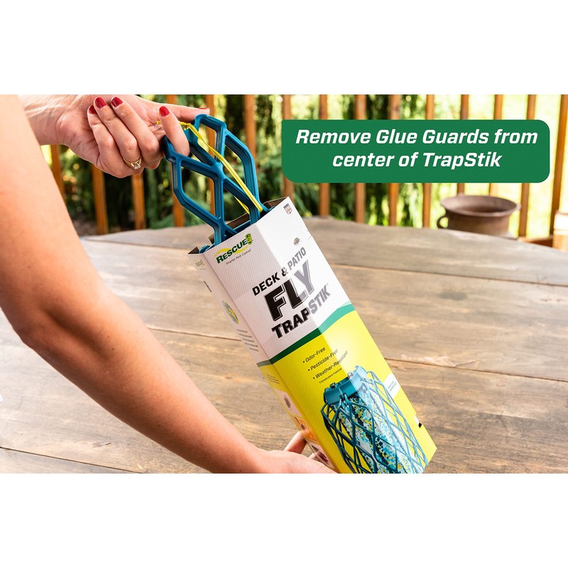 Rescue! Non-Toxic Trapstik for Biting Flies with Bird Guard