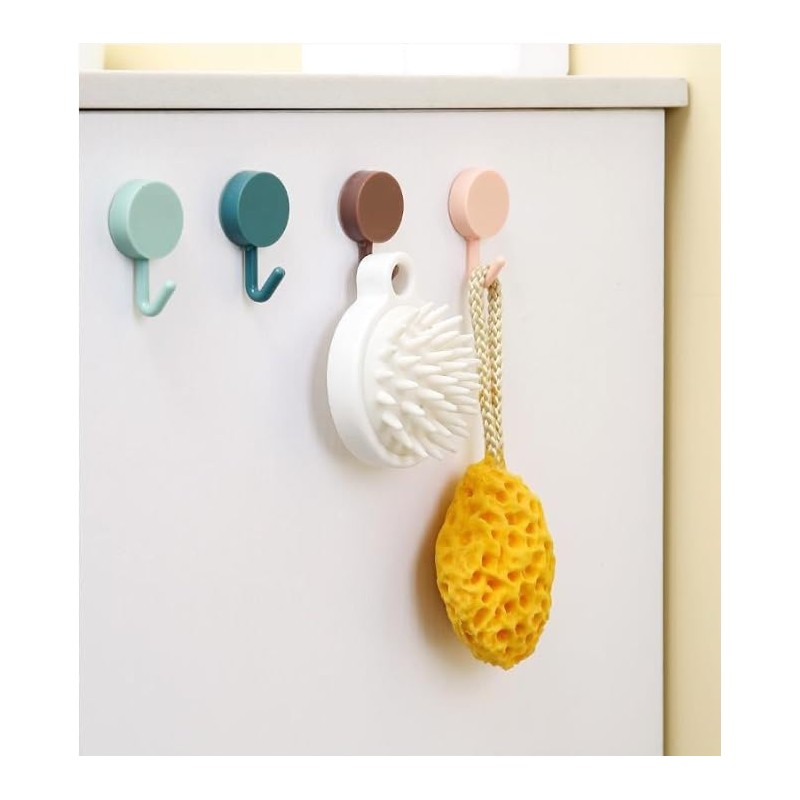 5Pcs Decorative Self-Adhesive Wall Hooks Cute Utility Hooks,Key Hooks for