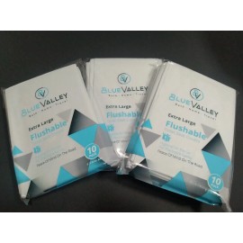 Blue Valley Disposable Flushable Toilet Seat Covers Home Travel 10 Pack x3 New