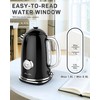 Harriet Electric Kettle, 1.8L Retro Electric Tea Kettle with Thermometer,
