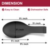 Spoon Rest, E-far Matte Black Stainless Steel Spoon Ladle Holder