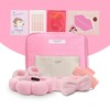 Complete Skincare Set for Birthday Gift: Pink & Tan Bags,