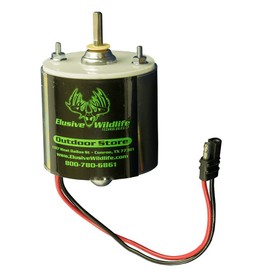 Elusive Wildlife Feeder Motor - 6V or 12V Options - 1/4" Shaft (12V Motor 1/4" Shaft)
