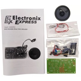 Electronix Express Police Siren Beginner Soldering Practice Kit with LEDs and Speaker