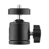 Tripod Head, Quick Knob Lock Ball Head, 360° Rotation, 1/4