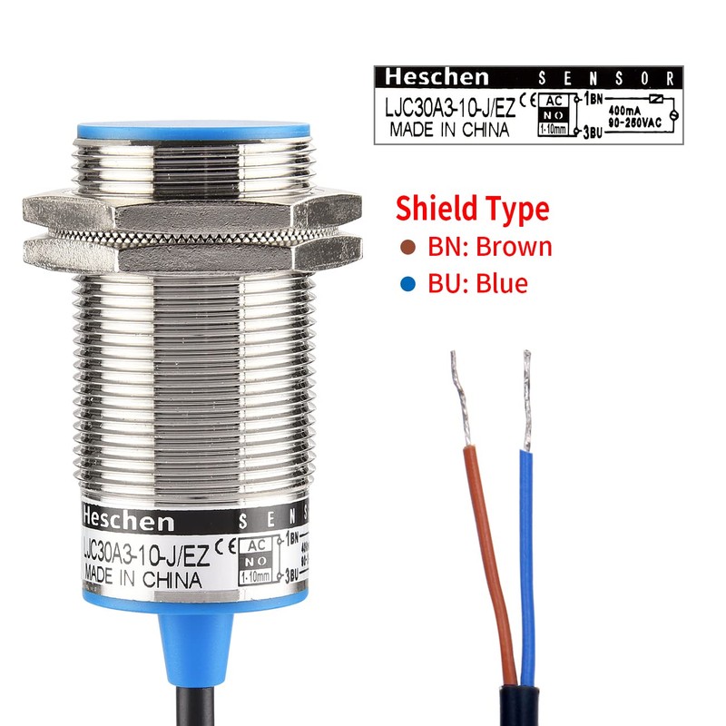 Heschen M30 Capacitive Proximity Sensor Switch Shield Type LJC30A3-10-J/EZ Detection