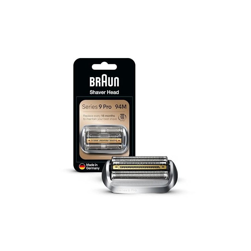 Braun Cabezal de afeitadora 94M, Plateado