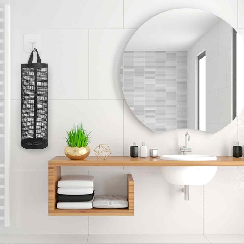 Pixaro 2PCS Carrier Bag Storage, Plastic Bag Storage Hanging, Mesh